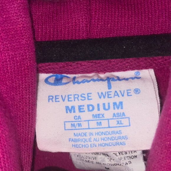 Champion Reverse Weave Hoodie M Fuschia - Picture 4 of 4